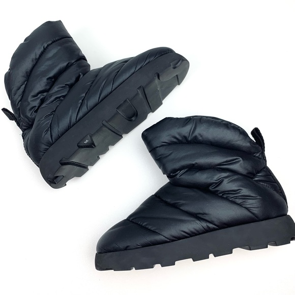 Piumestudio Luna moon boot black puffy quilted slip on apres bootie size 36 - Picture 7 of 7